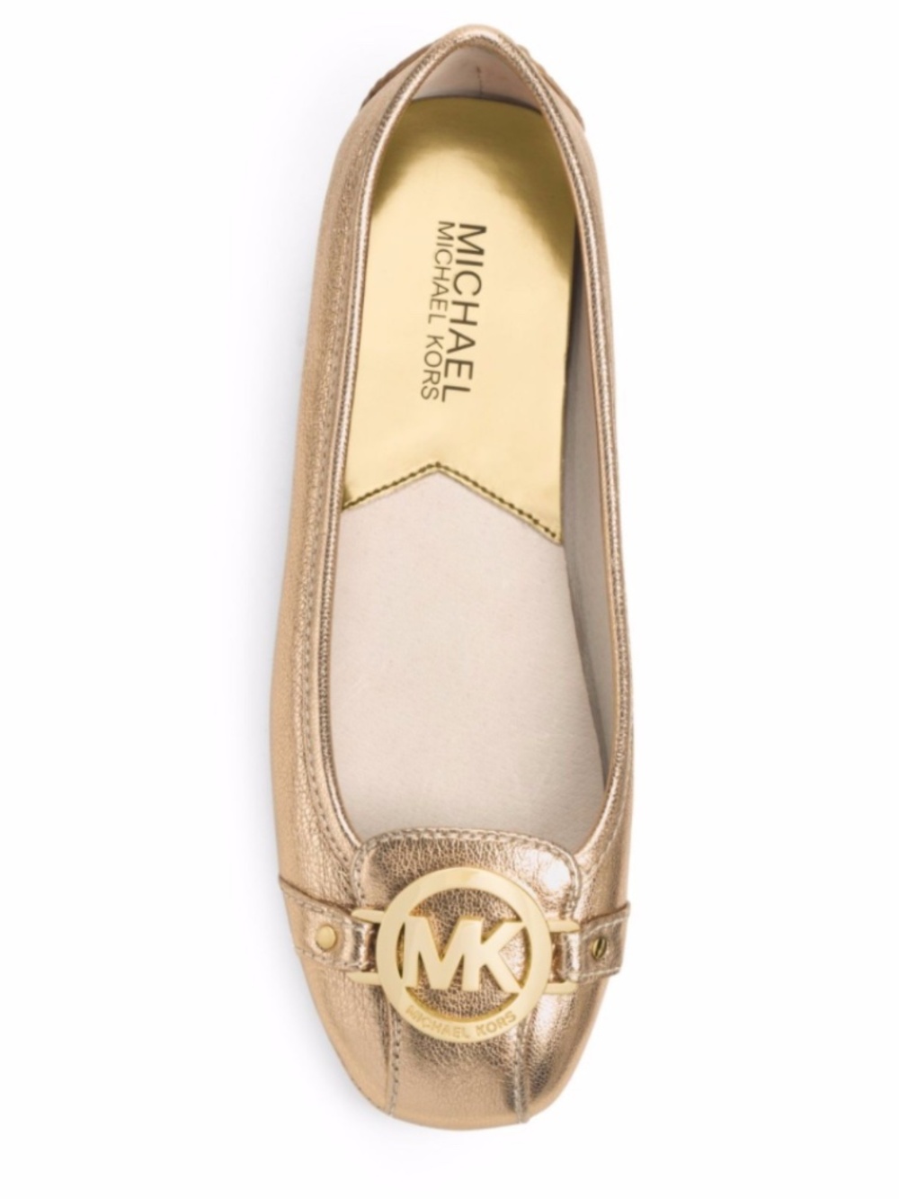 NEW Michael Kors Fulton Moc Pale Gołd Flats, Size 9M - Picture 11 of 11